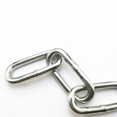 China Galvanized Welded Electric Galvanized Chain Link Chain DIN763 Long Size 6mm for sale