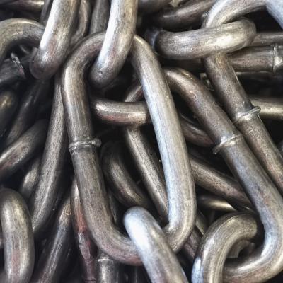 China Drag Chain Ordinary Mild Steel Material Welded DIN763 Long Link Chain Size 11mm Self Color Chain for sale