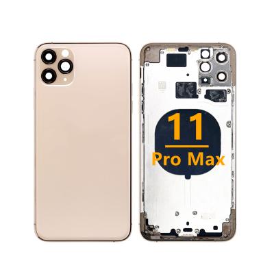 China Metal Cell Phone Back Glass Housing Middle View Housing Back Cover For iPhone 11 Pro Max for sale