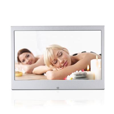 China Popular Digital Clock Shenzhen 11.6 Inch Metal Frame Support 1080P 1366X768 Photo Frame for sale