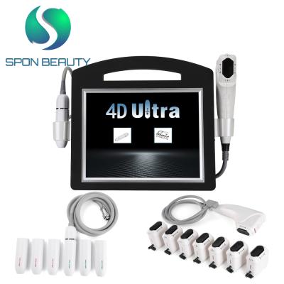 China Skin Tightening 2 in 1 4D+ MINI Focused Ultrasound Machine Portable Anti Wrinkle Lift Skin Tightening Machine 3D 4D 5D Ultrasonic Machine for sale