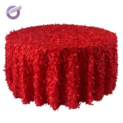 China TX17842 Restaurant Wedding Decoration Disposable Taffeta Sheet Table Cloth Embroidered for sale