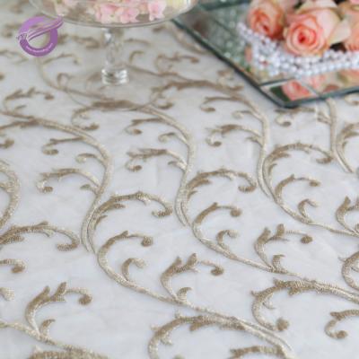 China MX0028O Disposable Round Wedding Tablecloth China Factory Wholesale Polyester Linen Tablecloth for sale