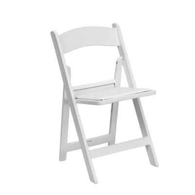 China Plastic Folding Chair White Wedding Elegant Wedding Decoration ZY39190 Garden for sale