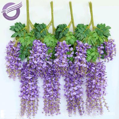 China K9387 Cheap Wedding Wall Hanging Wisteria Artificial Flowers For Wedding Decoration for sale