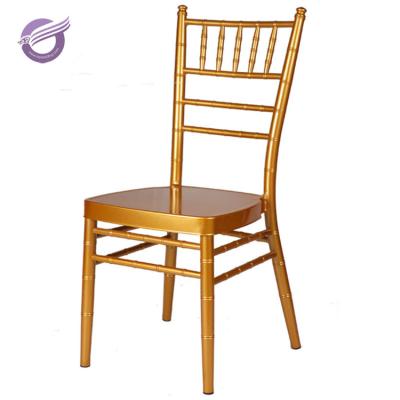 China ZY00220 Wholesale high quality modern china decoration metal gold chiavari wedding chair for sale