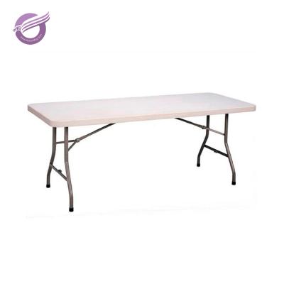 China ZY00140 Solid Wood Plastic Folding Wedding Rectangular Dining Table for sale