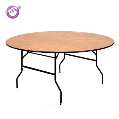 China Modern wholesale metal wood round event folding tables and chairs ZY00080 for sale