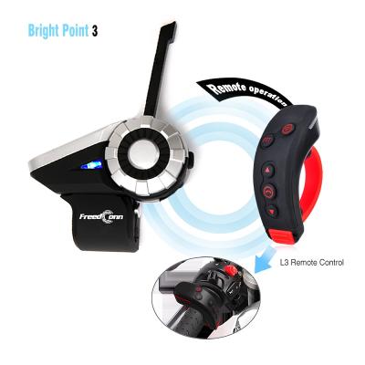 China Freedconn T-Rex 1500M 8-Way BT Motorcycle Mp3 Motorcycle Radio Interphone FM Radio Bluetooth Headset Intercom Headset for sale