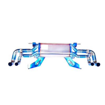 China Hot Design 304/Titanium Alloy Stainless Steel Titanium Exhaust Muffler Catback With Remote Control For Lamborghini LP570-4 Vacuum Valve for sale