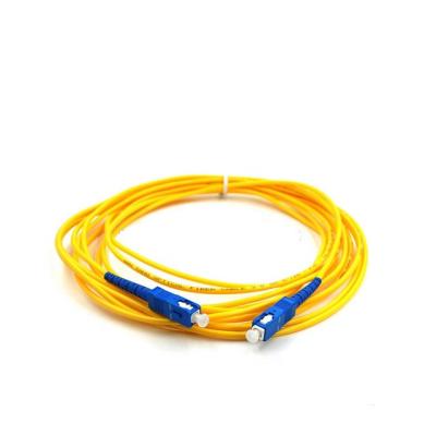 China FTTH System Scapc To Scapc 3m Simplex Singlemode Lszh SFP Fiber Optic Patch Cord for sale