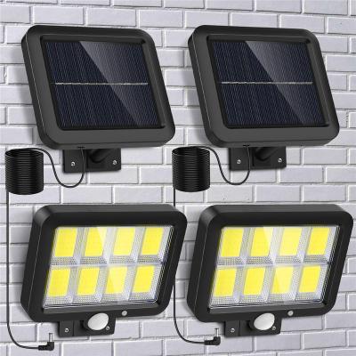 China 106 LED Solar Garden Light Outdoor Super Bright Motion Sensor Strong Power LED Solar Wall Lamp IP65 Waterproof 4 Working Modes for sale