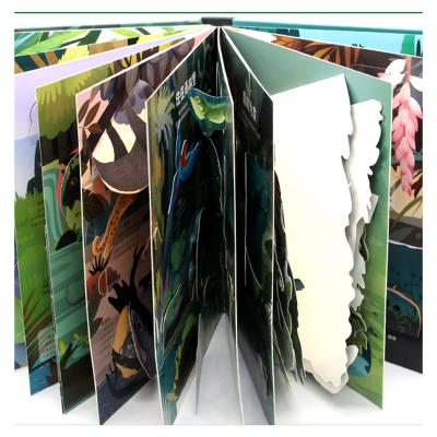 China paper & Free Shipping Cardboard Printing Best Panoramic High End Pop Up Book For Children for sale