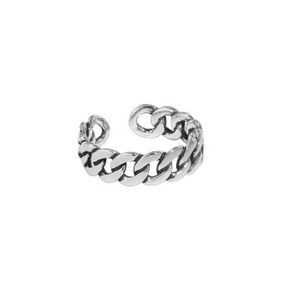 China Free Sale S925 Sterling Silver Open Ring Lead Free Nickel Amazon Minimalist Best Twisted Silver Open Ring for sale