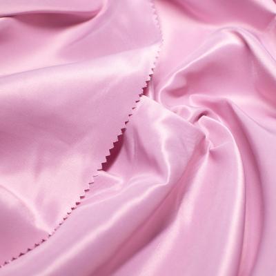 China Wholesale 100% Home Textile Shrink-Resistant 75D*200D Polyester Bedding Fabric 160GSM Dull Satin Fabric for sale