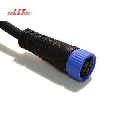 China Waterproof Electrical Wire Lock IP65 M15 Terminal 2 Pin 2 Way 2 Way 240V Waterproof Electrical Connector For Landscape Lighting for sale