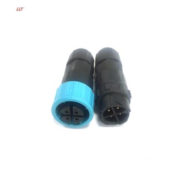 China Waterproof LED light 4pin aviation connector M16 IP67 IP68 male and push 2 3 4 5 6 7 8 10pin female connector for sale