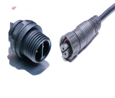 China Waterproof LED Light IP67 IP68 Aviation Connector M16 Male And Female Mating 2 3 4 Pin Threaded Connector for sale