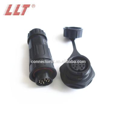 China LED light 12pin electrical panel mount M19 waterproof ip68 connector 2 connector 3 4 5 6 7 10 14 18pin for sale