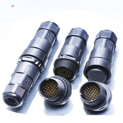 China Multi Outdoor Led Waterproof LED Light Connector 36pin M29 Wire Lightning 2 3 4 5 6 8 12 18 20 24 Pin Connectors for sale