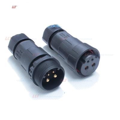 China LED light 2+2pin power and signal connector M29 led assembly plastic waterproof cable 2 connector 3 4 5 6 8 12pin for sale