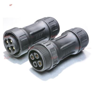 China LED Light Industrial Magnetic Auto Electrical Large Power And Amp M45 4Pin Waterproof 2 3 4pin Connector for sale