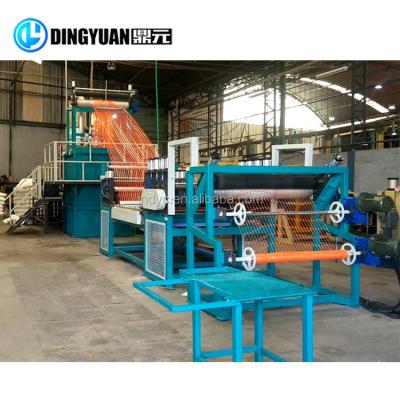 China Building Material Stores HDPE Guardrail Warning Mesh Making Machine for sale