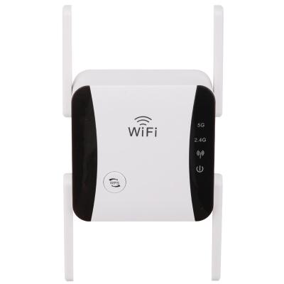 China Easy Installed Long Range Wifi Repeater Antenna 2.4/5ghz Wps Range Extender 1200mbps Wifi Dual Band Internet Wi-Fi Signal Booster for sale