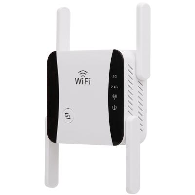 China Original Wifi Antenna Booster Booster Long Range Wifi Repeater Dual Band Signal 2.4g 5g 1200mbps Wireless Repeater for sale