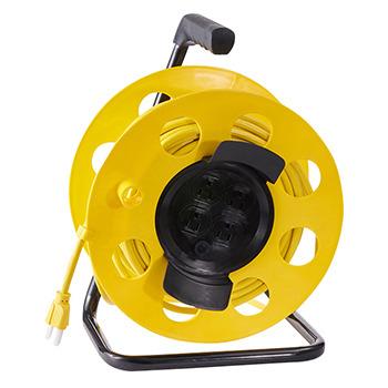 China Home Appliance 100FT Foot Extension Reel with 4-Outlets and Circuit Breaker Extension Reel for sale