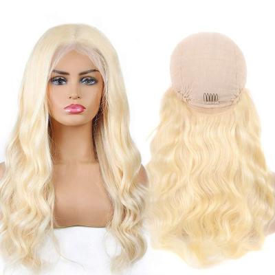 China Wholesale 613 Body Wave Blonde Body Wave 13*4 Lace Front Remy Virgin Hair Wig 100% For Women for sale