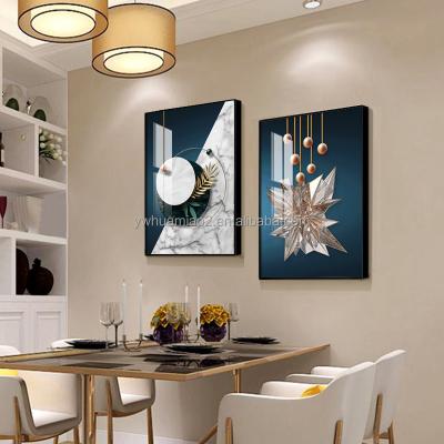 China 2022 New Fashion Wall Art Modern Nordic Minimalist Crystal Restaurant Decor Waterproof+ECO-Friendly Dining Room Painting Home Decor for sale