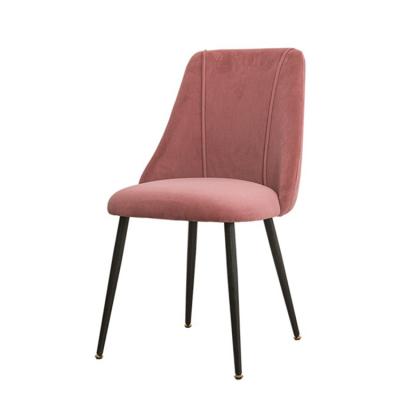 China Modern INS Nordic Net Red Velvet Dining Chair Iron Leisure Makeup Modern Concise Office Chair for sale