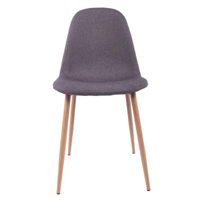 China Modern KD Restaurant Chair Dining Commode Chair Plastic Seat Fabric Dining Chairs for sale