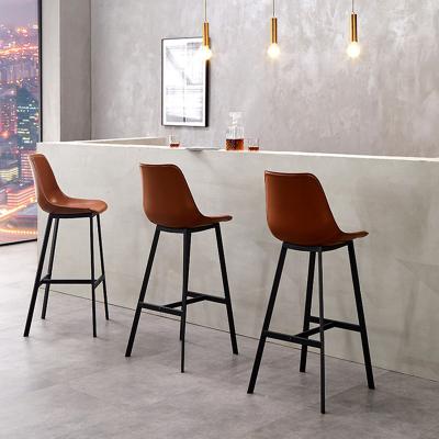 China Wholesale Contemporary Furniture French Large Iron Counter Table Bar Chair Metal Stools Chair Metal Stools Luxury Modern Black Bar High for sale