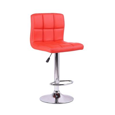 China Contemporary Modern Adjustable Leather Wholesale Leather Bar Chair High Swivel PU Furniture Stool for sale