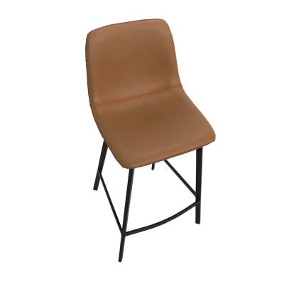 China Modern Foam Leather Height Adjustable PU Bar Stool Chair For Office Hall Living Room Furniture for sale