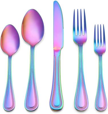 China Jieyang Cutlery Viable High Quality Exquisite Hotel Restaurant Table Spoon Knife Fork Set 304 Stainless Steel Cutlery Set for sale