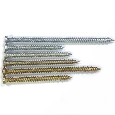 China Good Capacity Anti - Corrosion Cheap Concrete Screws Torx Yellow White Galvanized for sale