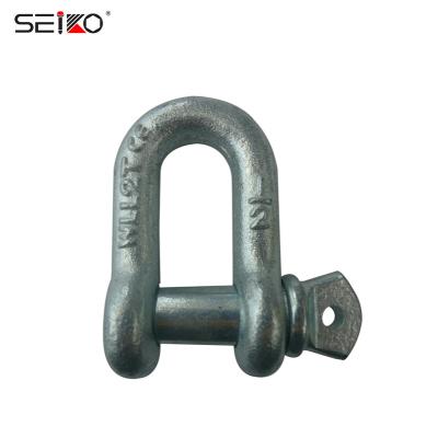 China High Tensile Steel Straight Pin D Shackle Dee Shackle Drop Forged Carbon Steel Screw for sale