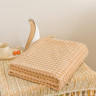 China Anti-pilling Fleece Blanket Queen Size Fuzzy Soft Plush Blanket 280GSM For All Season for sale