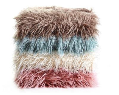 China PORTABLE Home Heavy Super Soft Luxury Faux Fur Oversized Throw Blanket for sale