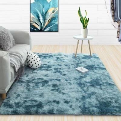 China 2022 washable new style living room floor carpet beige polyester knit area rug for home for sale