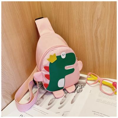 China Nylon Cute Kids Cross - Body Bags Cartoon Dinosaur Waist Bag Chest Bag Small for sale