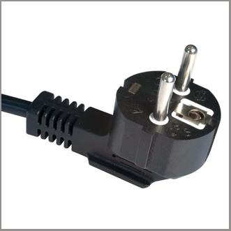 China European power supply cord with CEE7/7 schuko plug VDE approval for sale