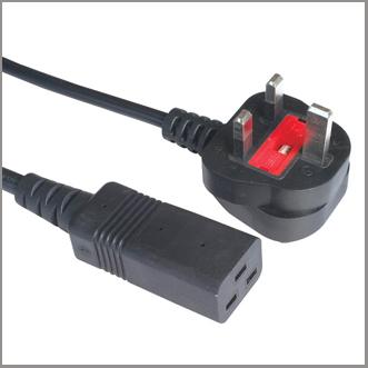 China UK power cord with IEC320 C19 female for sale