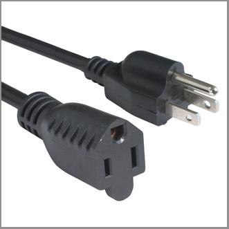 China Nema 5-15P to 5-15R American extension cord for sale