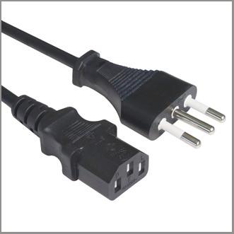 China Italian AC power cord with IEC320 C13 for sale