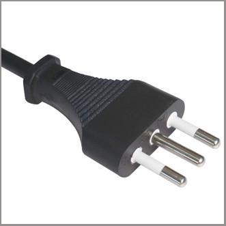 China Italianpower cord with 3-pin plug IMQ certified for sale