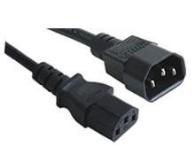 China Power cords with IEC320 C13 female to C14 male plug, computer power cables for sale